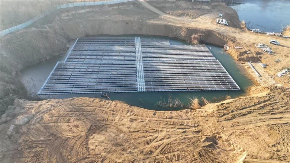 HDPE floating solar panel mouinting_